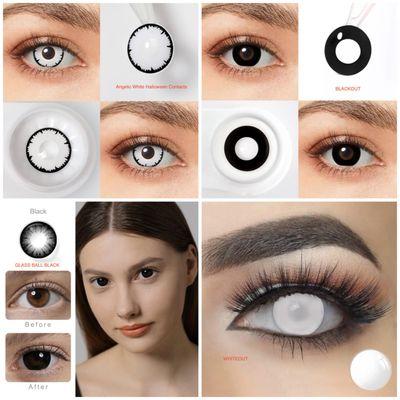 Many types of colored contacts
