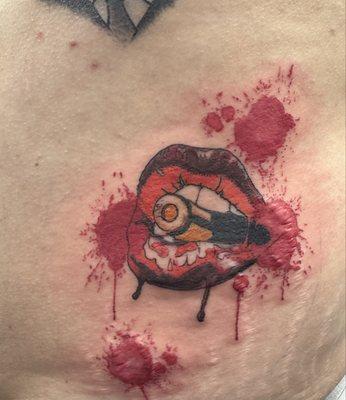 Bite the bullet color flash