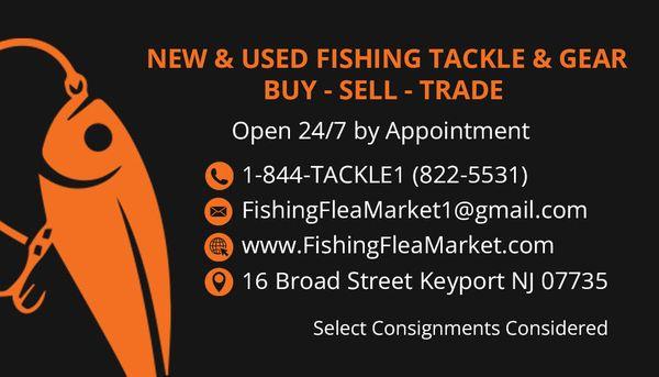 OPEN LATE! FishingFleamarket is open late daily for all your fishing bait and tackle needs! call us 1-844-TACKLE-1