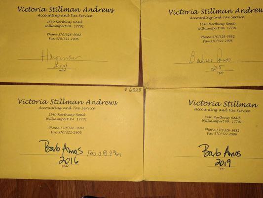 Here's a few years I can find easy. I have plenty more