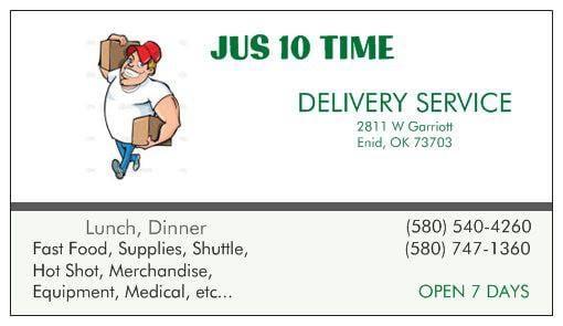 Jus 10 Time Pick Up & Delivery