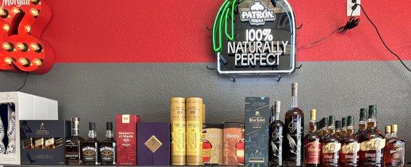 Liquor that we sell in store..