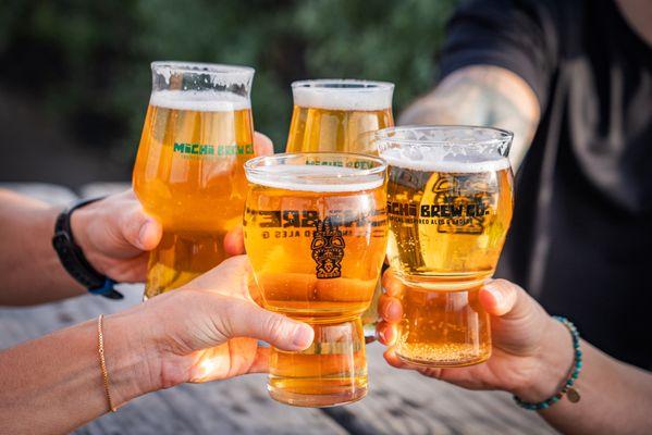 Michi Brew Co. craft beer cheers!