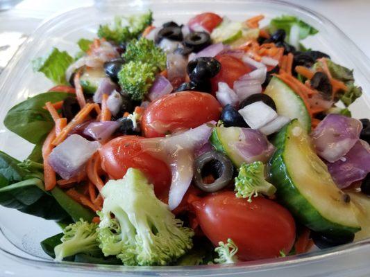 1.08 lb of salad - yummy and filling and nutritious. (There are lots of beans in there to make it filling). Very happy with this salad.