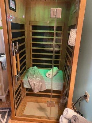 Sauna!! Great add on to the massage!