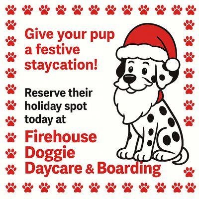 Book your doggies stay today! 239-363-3580 www.firehousedoggiedaycare.com
