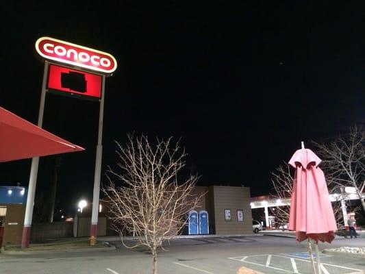 Beautiful Conoco as seen from the majestic patio of good times.