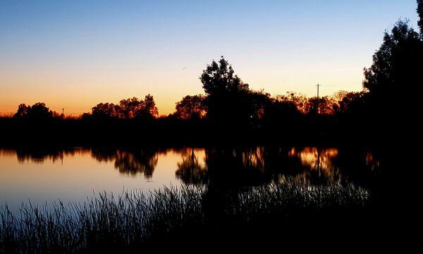 Lake Minden at sunset.