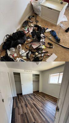 Before and After room