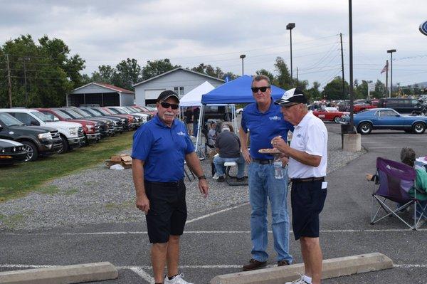 Sales Staff enjoying the North Central Mustang Club Car Show