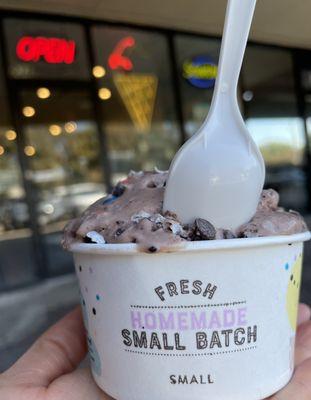 Chocolate cake batter. It's so good.