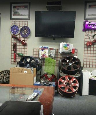 Clean Showroom and Waiting Area