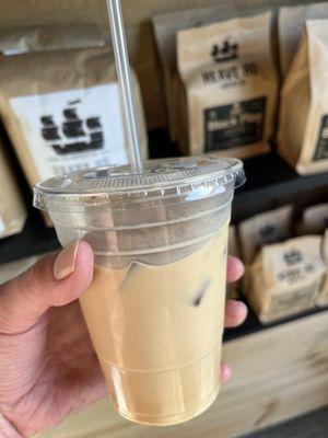 Honey lavender iced latte