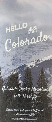 Colorado Rocky Mountain Talk Therapy