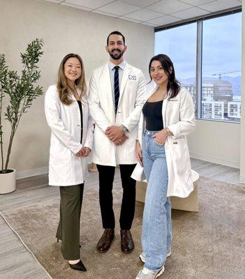 From left to right: NP Desiree, Dr. Aladeen, M.D. and RN Ghada