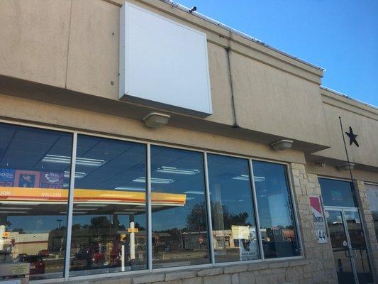 Front of convenience store