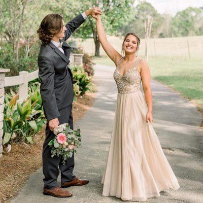 Prom gown alterations. Bodice heavily headed, alterations done by hand. Hem line repaired after poorly done alterations somewhere else.