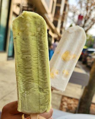 Matcha Mochi and Mango with Sticky Rice
