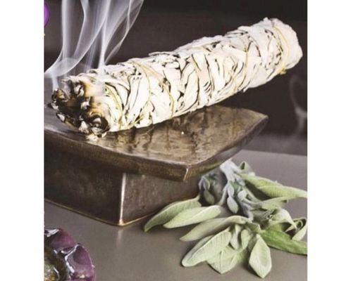 Sage and smudging is a great way to cleanse one's self also they're home or work environment