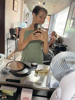 Me with my new hurrr!!!