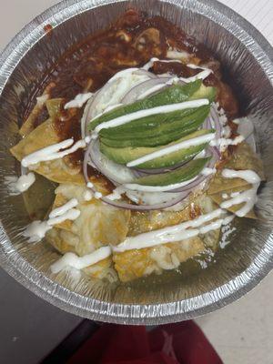 Menú chilaquiles