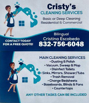 Cristy’s Cleaning Services