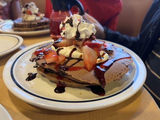 Short stack of the monthly pancake