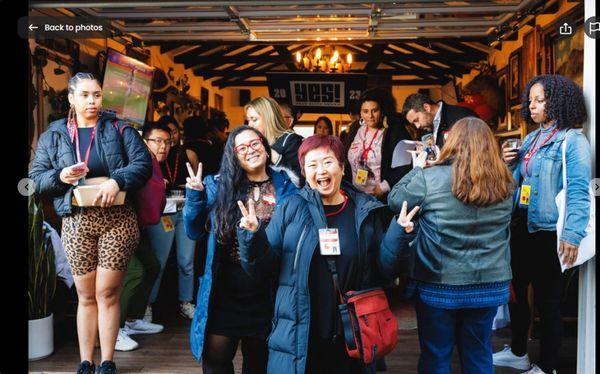 I had fun at a Yelp Elite event showing off my new haircut and color by the greatest stylist: Pepper!!!