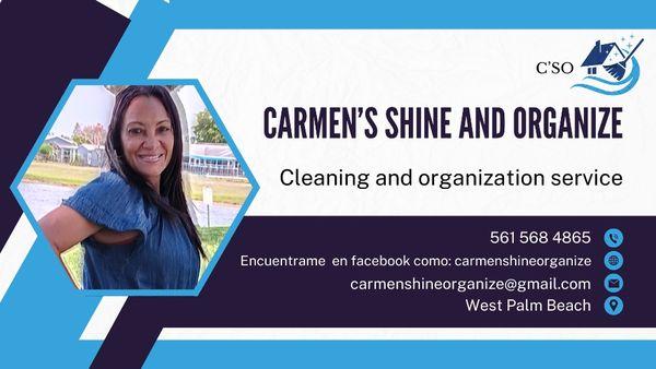 Carmen's shine and organize