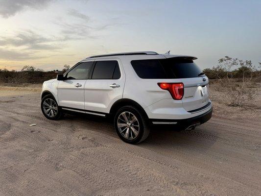 35% in front, 5% back half.