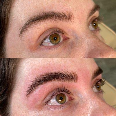 Brow shape & tint & lash lift