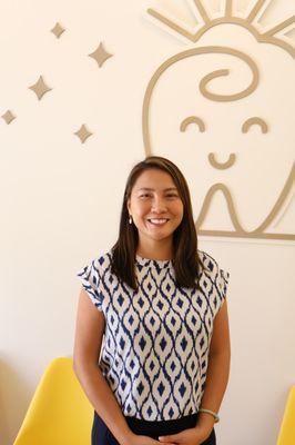 Dr. Mimi Nguyen in Our Waiting Area
Dr. Mimi Nguyen smiling for a photo in our welcoming waiting area