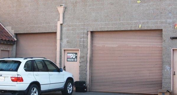 J & B Mufflers before business hours.