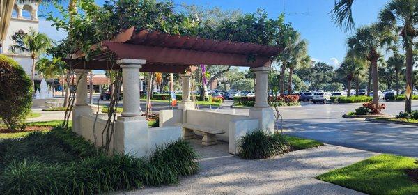 Outside seating area