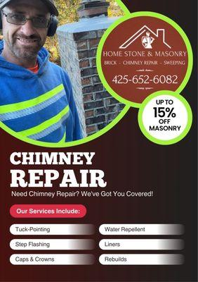 15% off all masonry