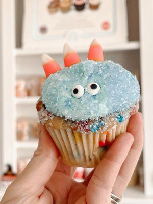 Funfetti monster cupcake