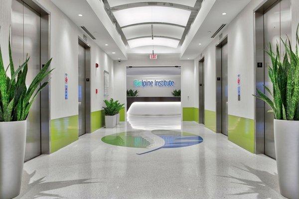 BioSpine Instute 4th Floor entrance.