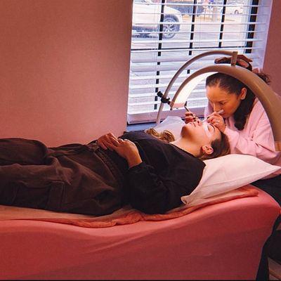 Eyelash extension service