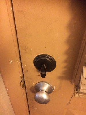 When was the last time this door was wiped clean with a wet cloth?