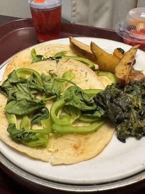 This is what I was served from the Kitchen Manager Maria, she said this was supposed to be a Vegan Pizza! This Ridiculous and Unacceptable.