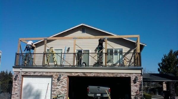 Second Story addition Patio Cover