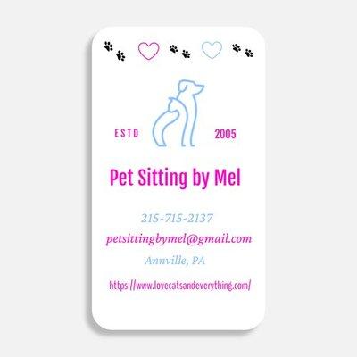 Pet Sitting by Mel