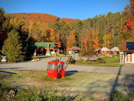 Fall in North Creek, becks, THE LODGE and the YURTbar