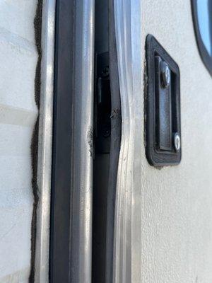 The door was pried open