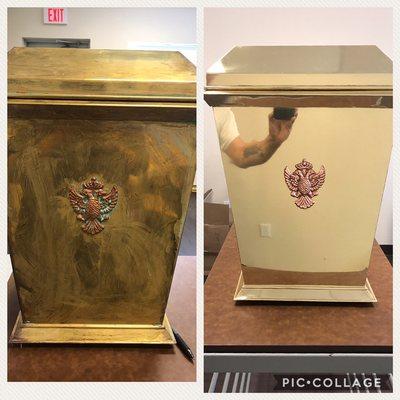 Candlestick waste Containers for Church.