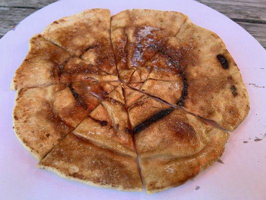 Cinnimini Pizza is buttery sugary elephant ear like goodness