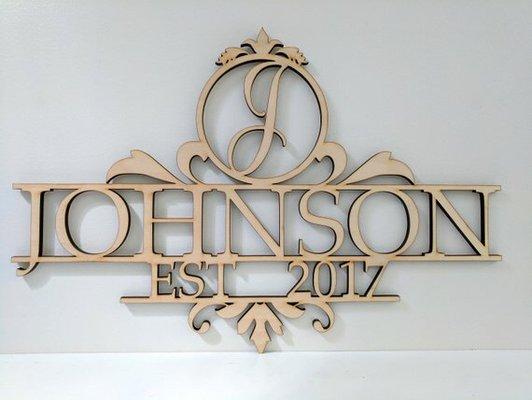 Make your house a "home" with any number of personalized wall hangings.