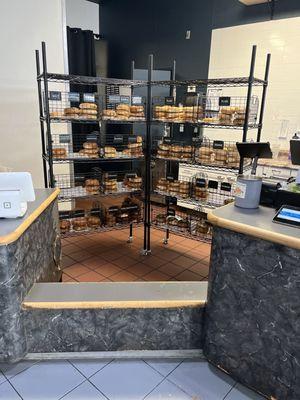 Bagel selection racks