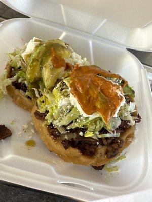 Huge Carne Asada Sopes $8.00 each