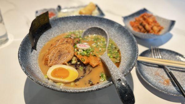 Char Siu Ramen w/side of kimchi